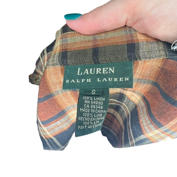 Vintage Lauren Ralph Lauren 100% Linen Tank S - Picture 3 of 4